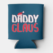 Papa Claus Matching Santa kerstkostuum Blikjeskoeler (Voorkant)