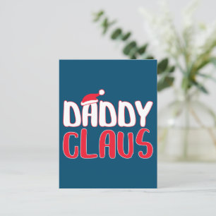 Papa Claus Matching Santa kerstkostuum Briefkaart