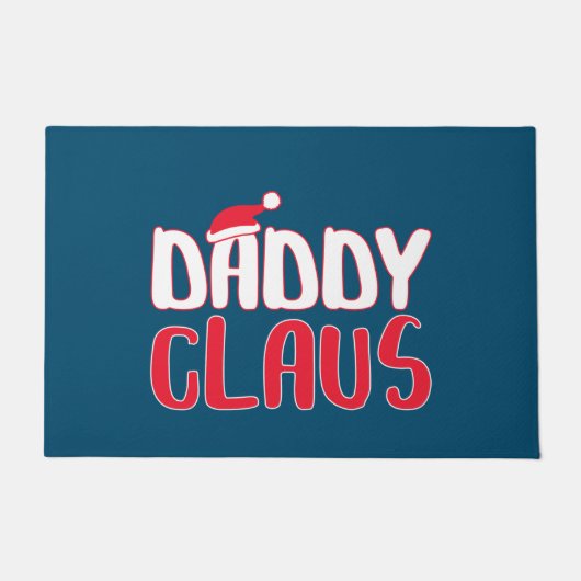 Papa Claus Matching Santa kerstkostuum Deurmat (Voorkant)