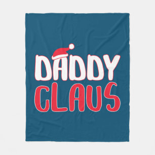Papa Claus Matching Santa kerstkostuum Fleece Deken