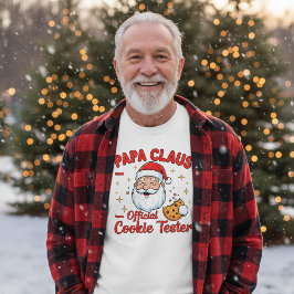 Papa Claus – Official Cookie Tester | Funny Christ T-shirt