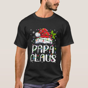 Papa Claus Shirt kerstlampjes Pajama Familie Ma