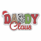 Papa Claus Sticker (Voorkant)