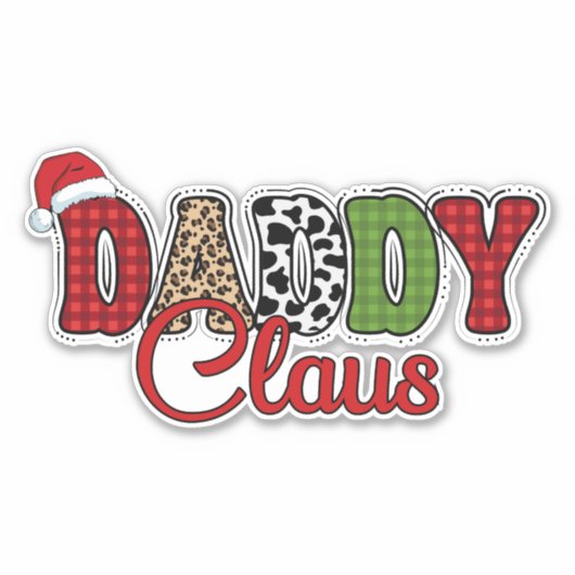Papa Claus Sticker (Voorkant)