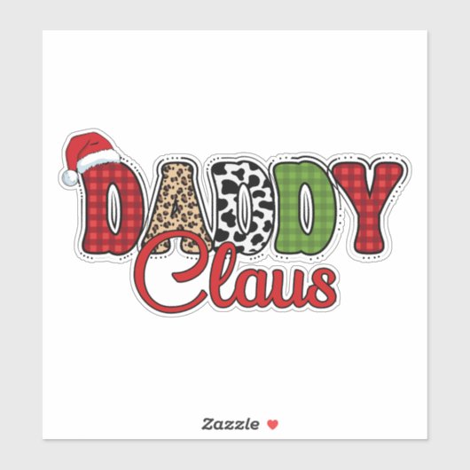 Papa Claus Sticker (Vel)
