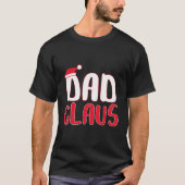 Papa Claus T-shirt bijpassend kerstkerstkostuum (Voorkant)
