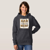 Papa Co-Manager van Ondeugd Grappige Vader Design_ Hoodie (Voorkant volledig)