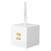 Papa Co-Manager van Ondeugendheid Grappige Vader D Decoratie (Achter hoekig)