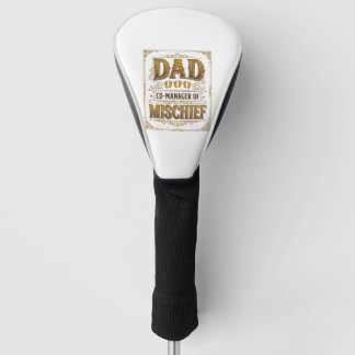 Papa Co-Manager van Ondeugendheid Grappige Vader D Golfheadcover