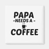 PAPA COFFEE MAGNEET (Voorkant)