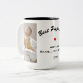 Papa Coffee-Mok Tweekleurige Koffiemok (Voorkant links)