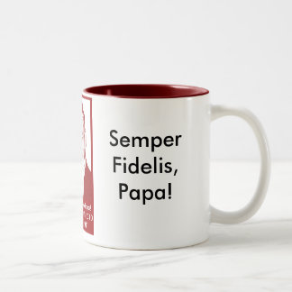 Papa Coffee-Mok Tweekleurige Koffiemok