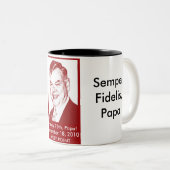 Papa Coffee Mok — zwart (Voorkant rechts)