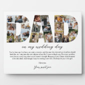 Papa Collage op mijn trouwdag Vader cadeau voor he Fotoplaat (Voorkant)