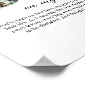 Papa Collage op mijn trouwdag Vader cadeau voor he Poster (Hoek)