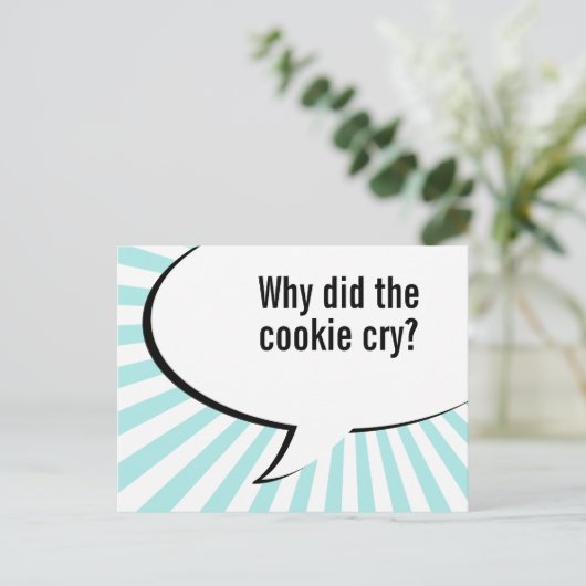 papa cookie joke briefkaart (Staand voorkant)