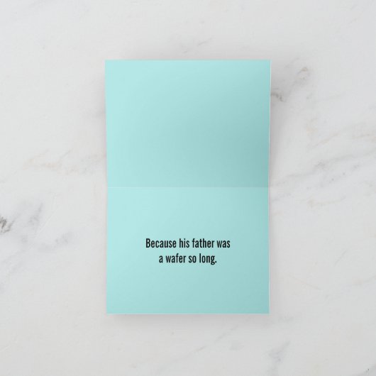 papa cookie joke kaart (Binnen)