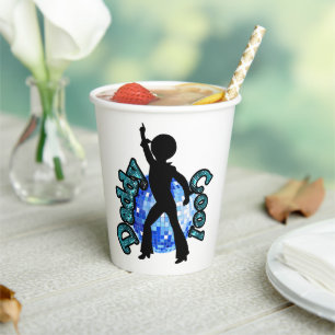 Papa Cool Disco Dance Father Day Paper Cups Papieren Bekers