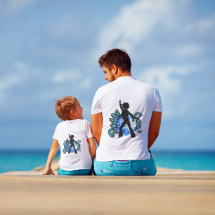 Papa Cool Disco Dance retro Vaderdag T-Shirt