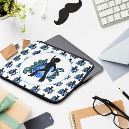 Papa Cool Disco Dance-Vaderdag laptophoes Laptop Sleeve