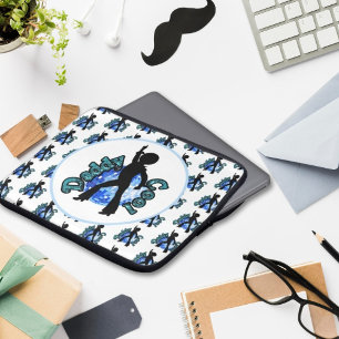 Papa Cool Disco Dance-Vaderdag laptophoes Laptop Sleeve