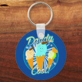 Papa Cool Ice Cream Cones Sleutelhanger (Voorkant)