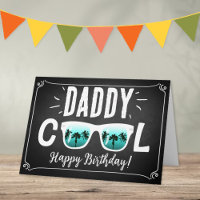 Papa Cool Trendy Zonnebril Gelukkige Verjaardag