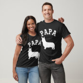 Papa Corgi voor vader T-shirt (Unisex)