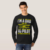 Papa Crop Duster AG Pilot Aerial Application Devic T-shirt (Voorkant volledig)