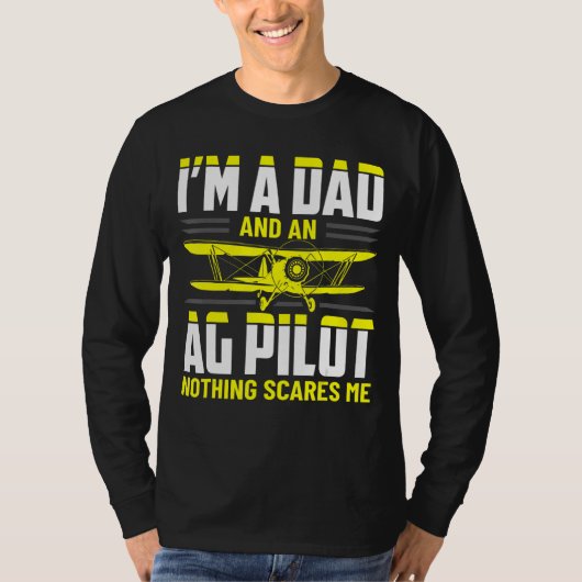 Papa Crop Duster AG Pilot Aerial Application Devic T-shirt (Voorkant)