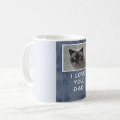 Papa Custom Cat Photo Mok (W) (Voorkant links)