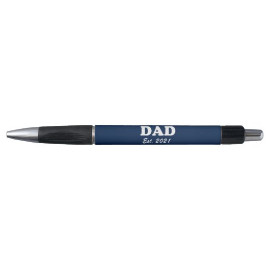 Papa Custom Vaste date marvy blue modern Pen (Voorkant)