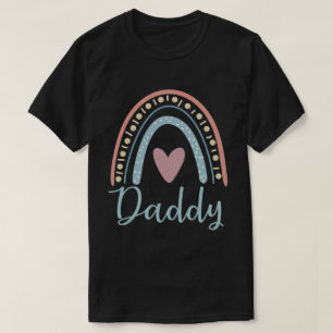 Papa Cute Dad Family Matching Rainbow T-shirt