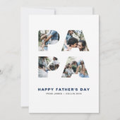 PAPA Cutout Photo Collage Happy Vaderdag Kaart (Voorkant)