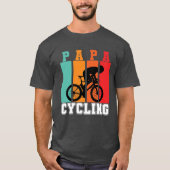 Papa Cycling Dad Bicycle Lover Cool Bicycling T-shirt (Voorkant)