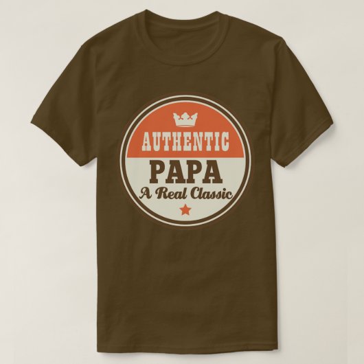 Papa Dad Grandpa Gift T-shirt (Design voorkant)