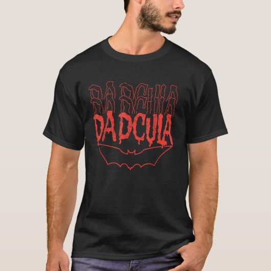 Papa Dadcula Vader Vampier Daddy Grappige Hallowee T-shirt (Voorkant)