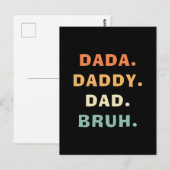Papa Daddy Vader Broer Grappige vaderschap Vaderda Briefkaart (Voorkant / Achterkant)