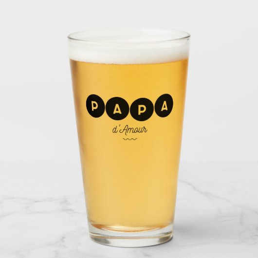 Papa d'amour glas (Voorkant gevuld)