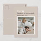 Papa Dank je Custom Foto Postkaart (Voorkant / Achterkant)