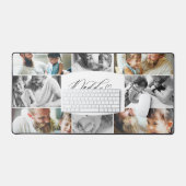 Papa dankbaar voor elk moment fotocollage bureaumat (Keyboard & Muis)