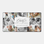 Papa dankbaar voor elk moment fotocollage bureaumat (Voorkant)