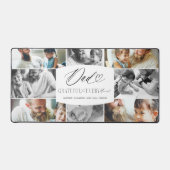 Papa dankbaar voor elk moment fotocollage bureaumat (Voorkant)