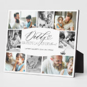 Papa dankbaar voor elk moment fotocollage fotoplaat (Zijkant)