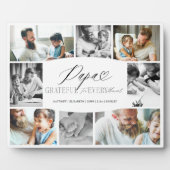 Papa dankbaar voor elk moment fotocollage fotoplaat (Voorkant)