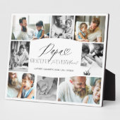 Papa dankbaar voor elk moment fotocollage fotoplaat (Zijkant)