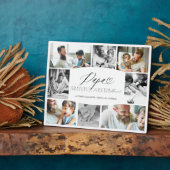 Papa dankbaar voor elk moment fotocollage fotoplaat (Zijkant)