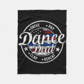 Papa Dans Amerikaanse Danser Dansende Vader Fleece Deken (Voorkant)