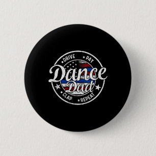 Papa Dans Amerikaanse Danser Dansende Vader Ronde Button 5,7 Cm