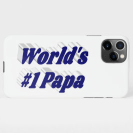 Papa dark blue text iPhone case iPhone 11Pro Max Hoesje